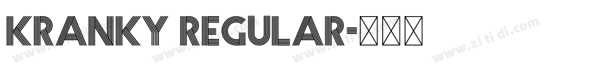 Kranky Regular字体转换
